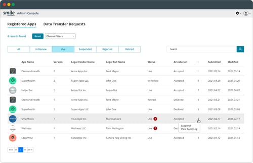 appSphere - admin console