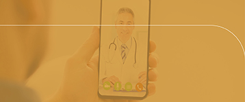 Image of doctor on phone.