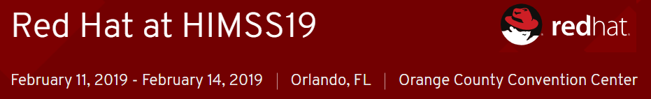 Smile CDR and Interopion to demo at Red Hat theatre @ HIMSS19!